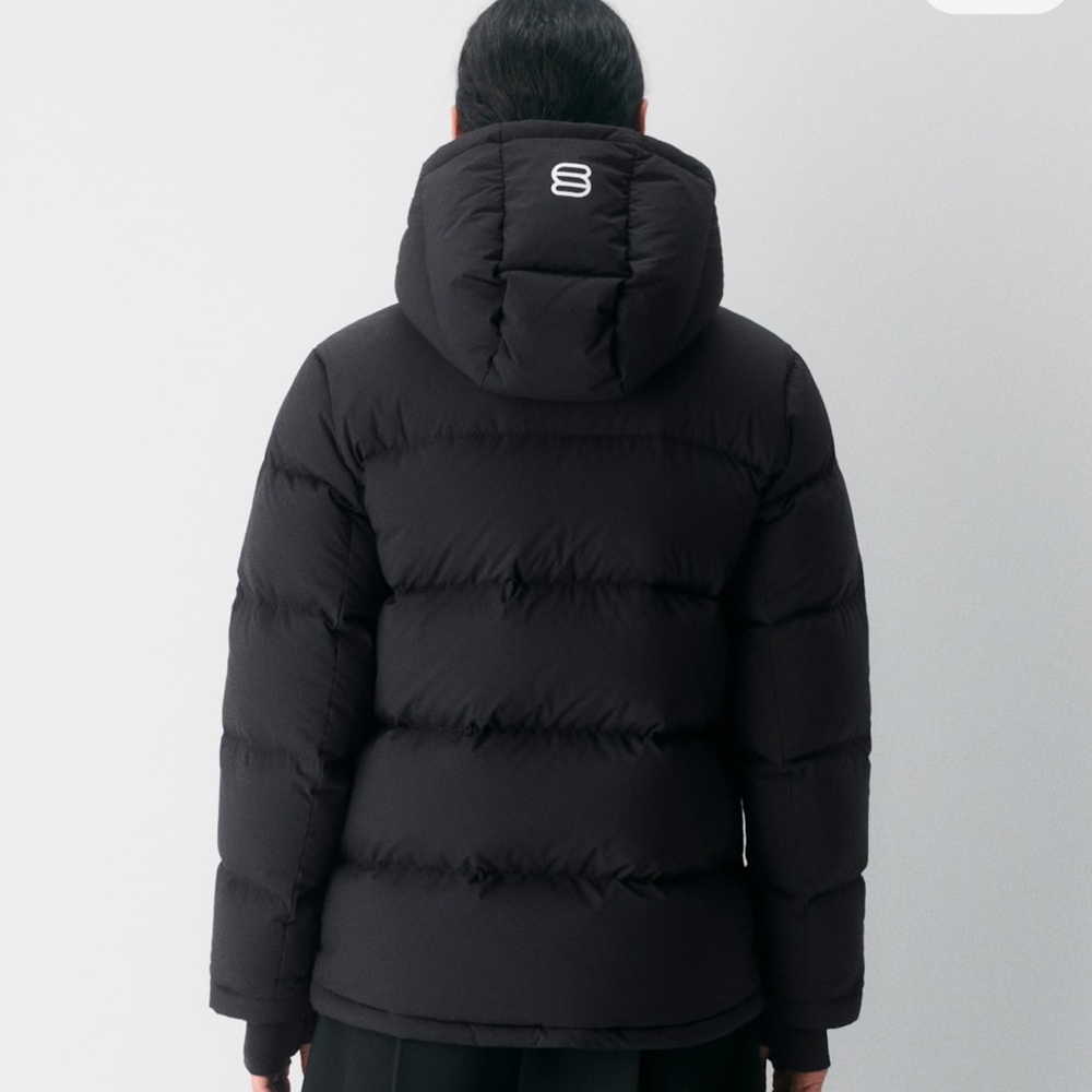 Aritzia Super Puff Reglar Length Black Puffer Jacket with Hood - Picture 16 of 16